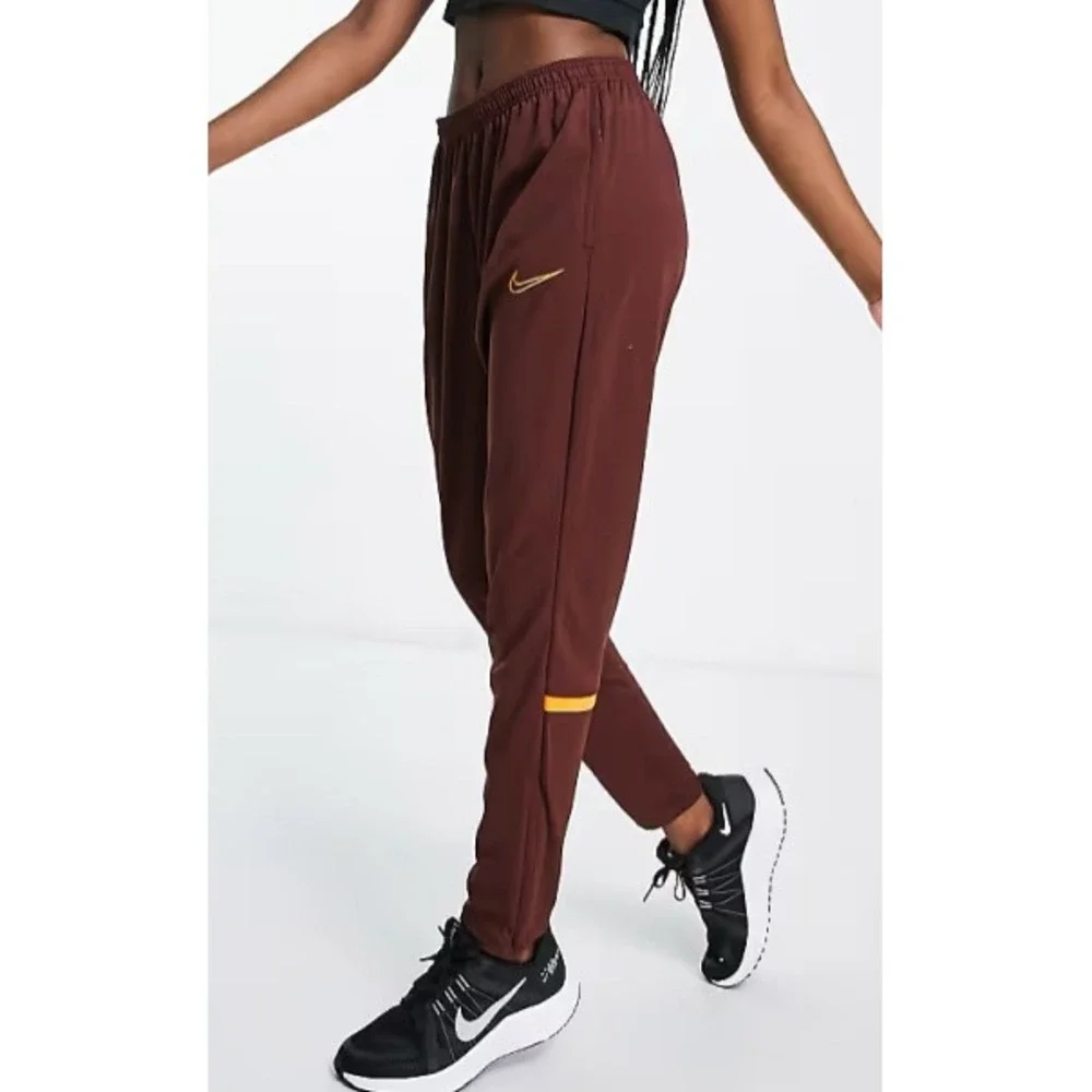 Nike Pants Womens XS Bronze Academy Soccer Jogger Zip Ankles Neutral Dry Fit